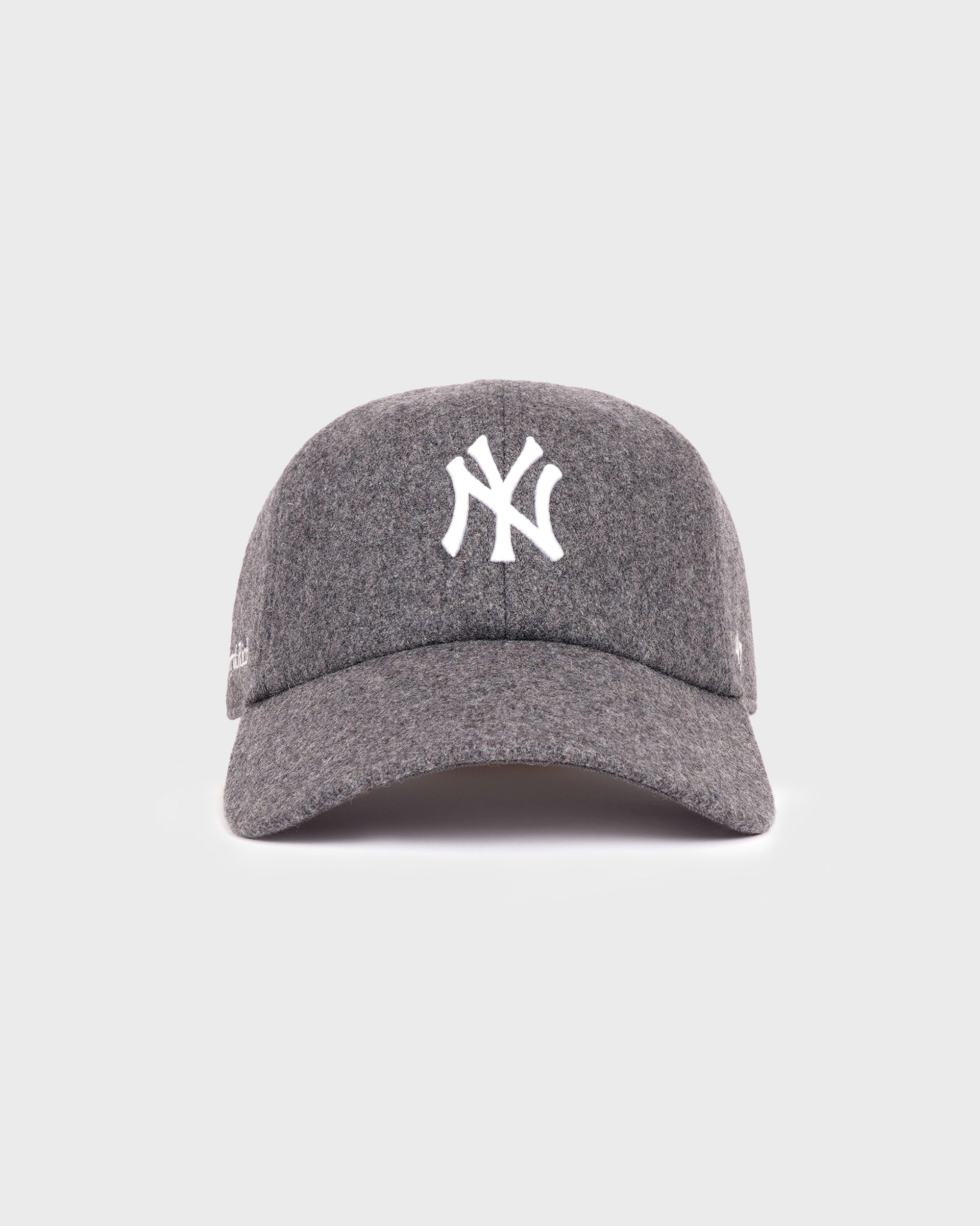 Casquette en laine Yankees Serif - Gris foncé/Blanc