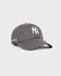 Casquette en laine Yankees Serif - Gris foncé/Blanc