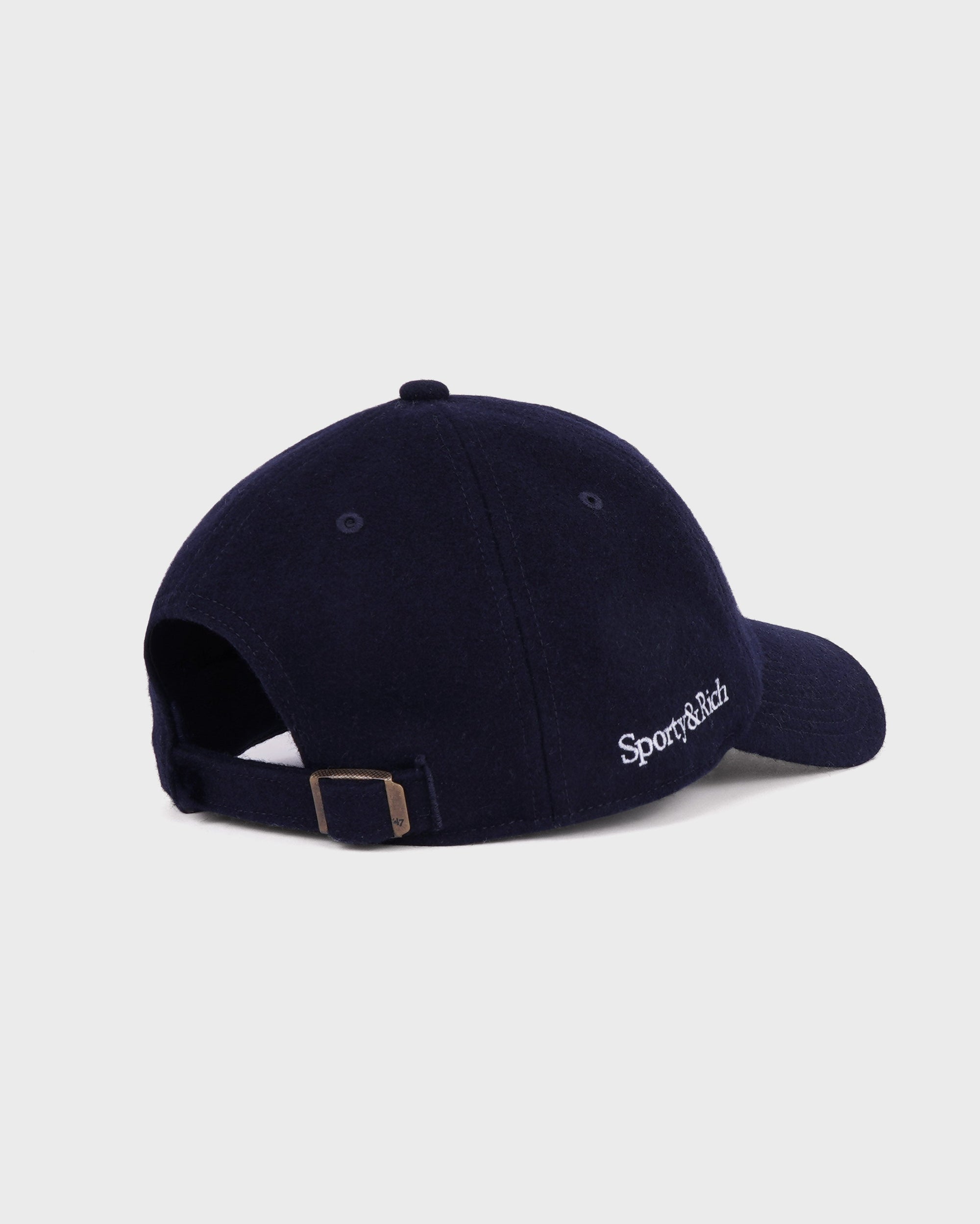 Casquette en laine Yankees Serif - Bleu marine/Blanc