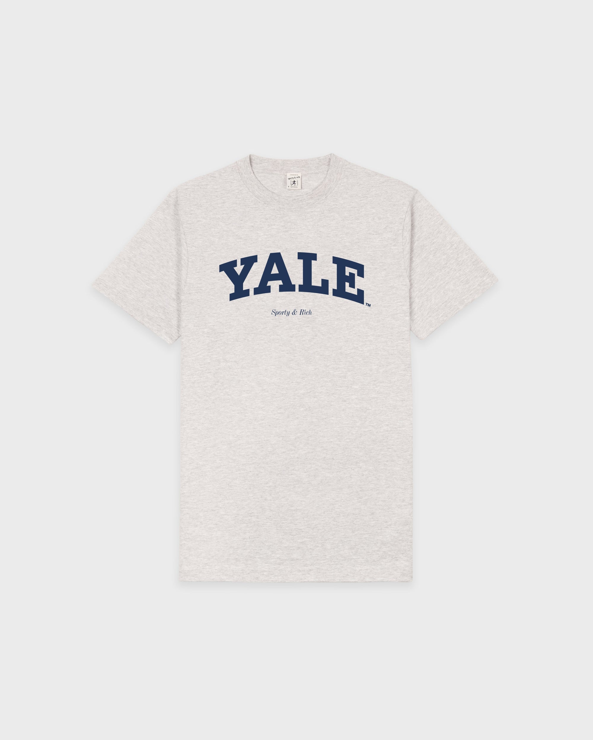 T-shirt Yale Classic - Gris chiné/Bleu marine