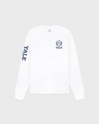 T-shirt à manches longues Yale Crest - Blanc