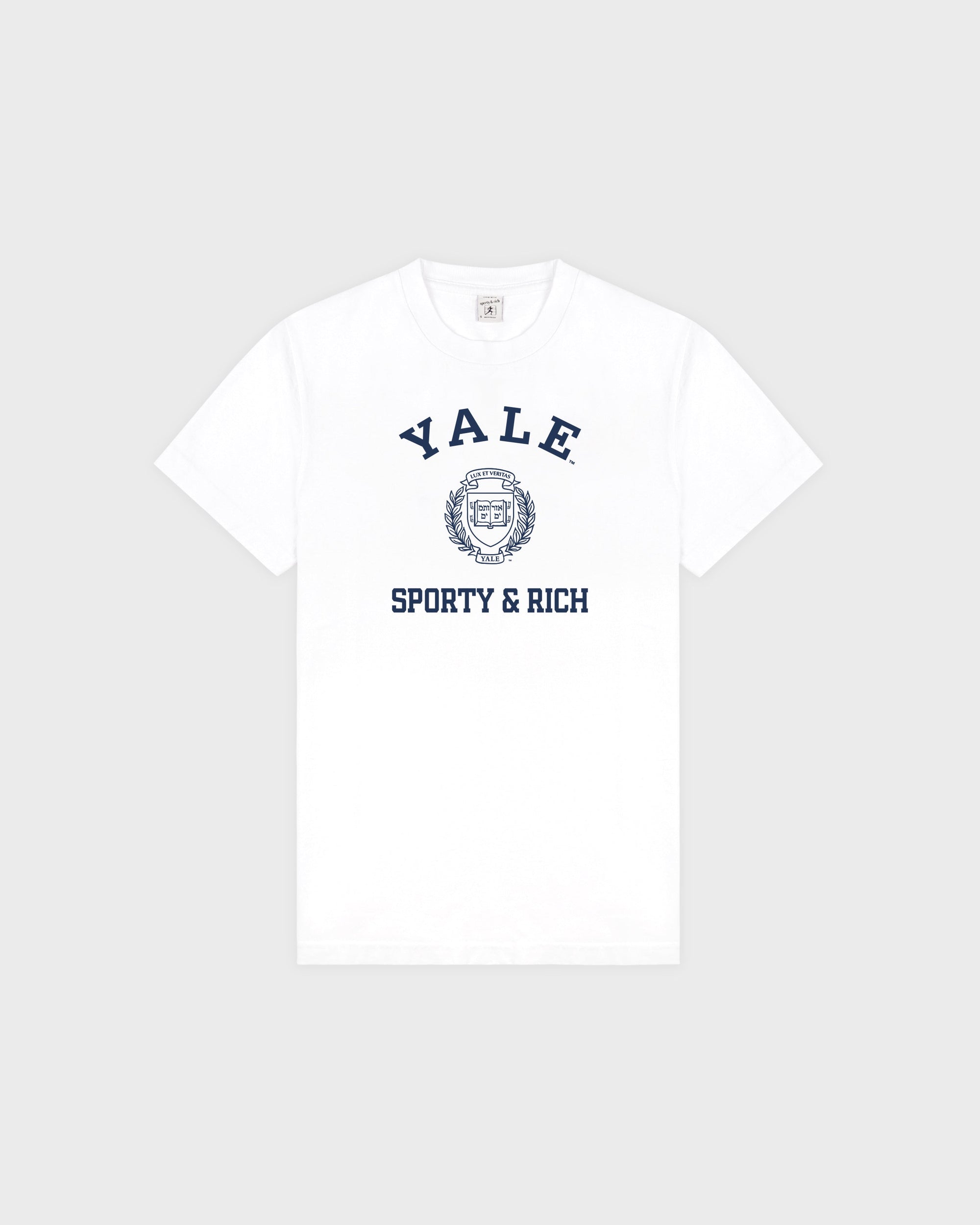 T-shirt Veritas - Blanc/Bleu marine