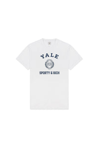 T-shirt oversize Veritas - Blanc & Bleu Marine
