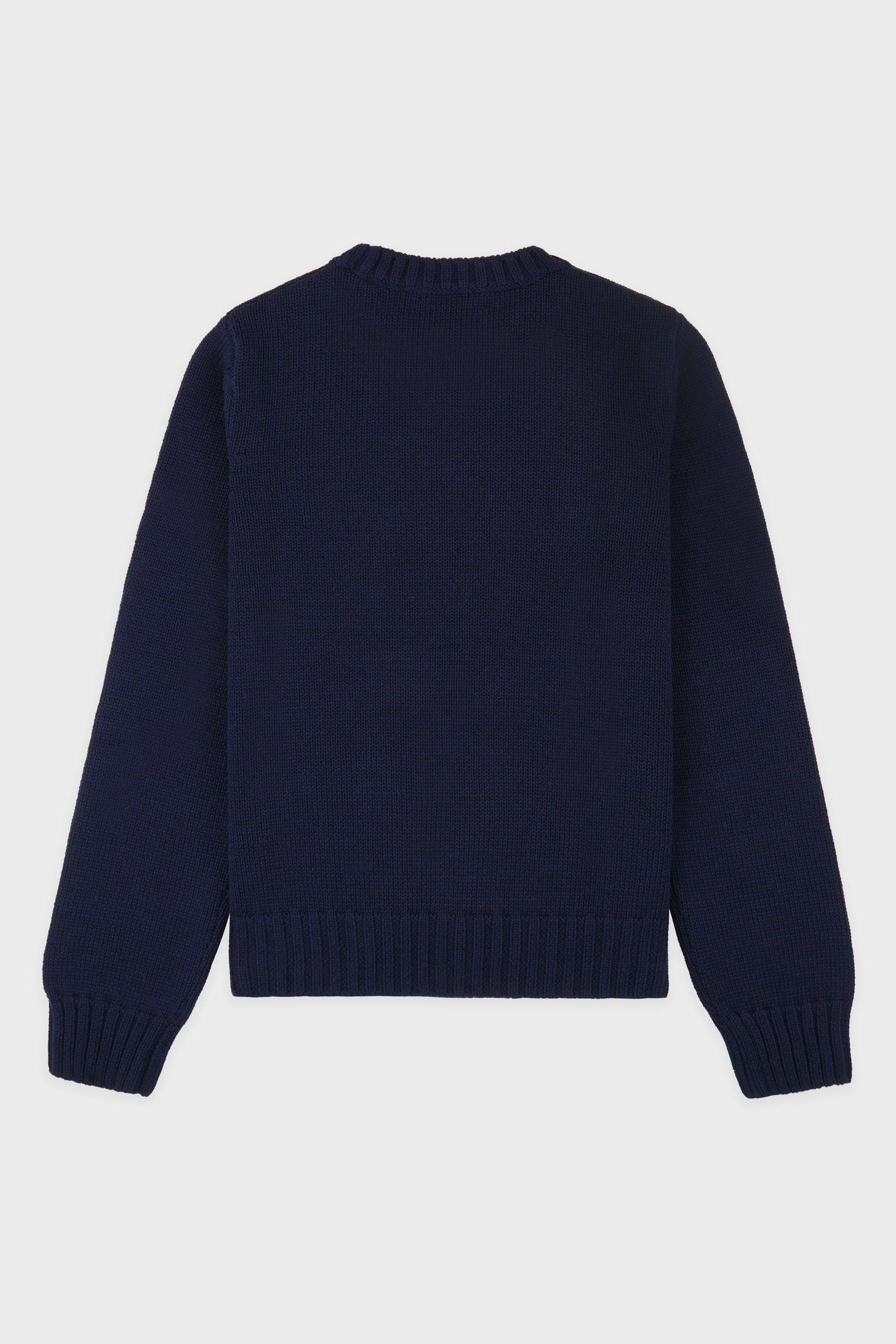 Horse Knitted Sweater - Navy