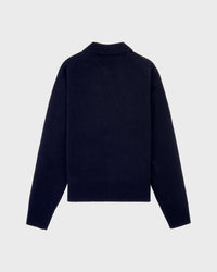 Polo en cachemire SRC - Bleu marine