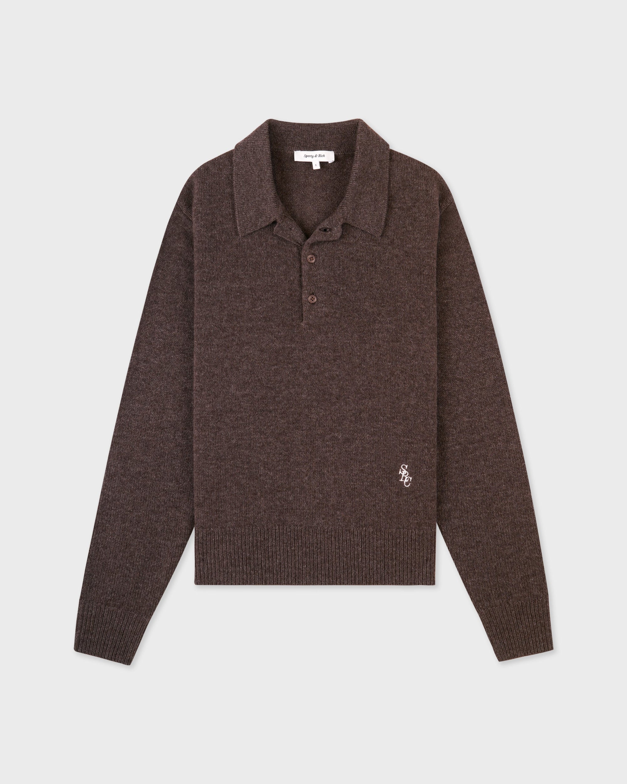 Polo en cachemire SRC - Caramel