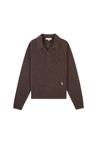 Polo SRC en cachemire - Caramel