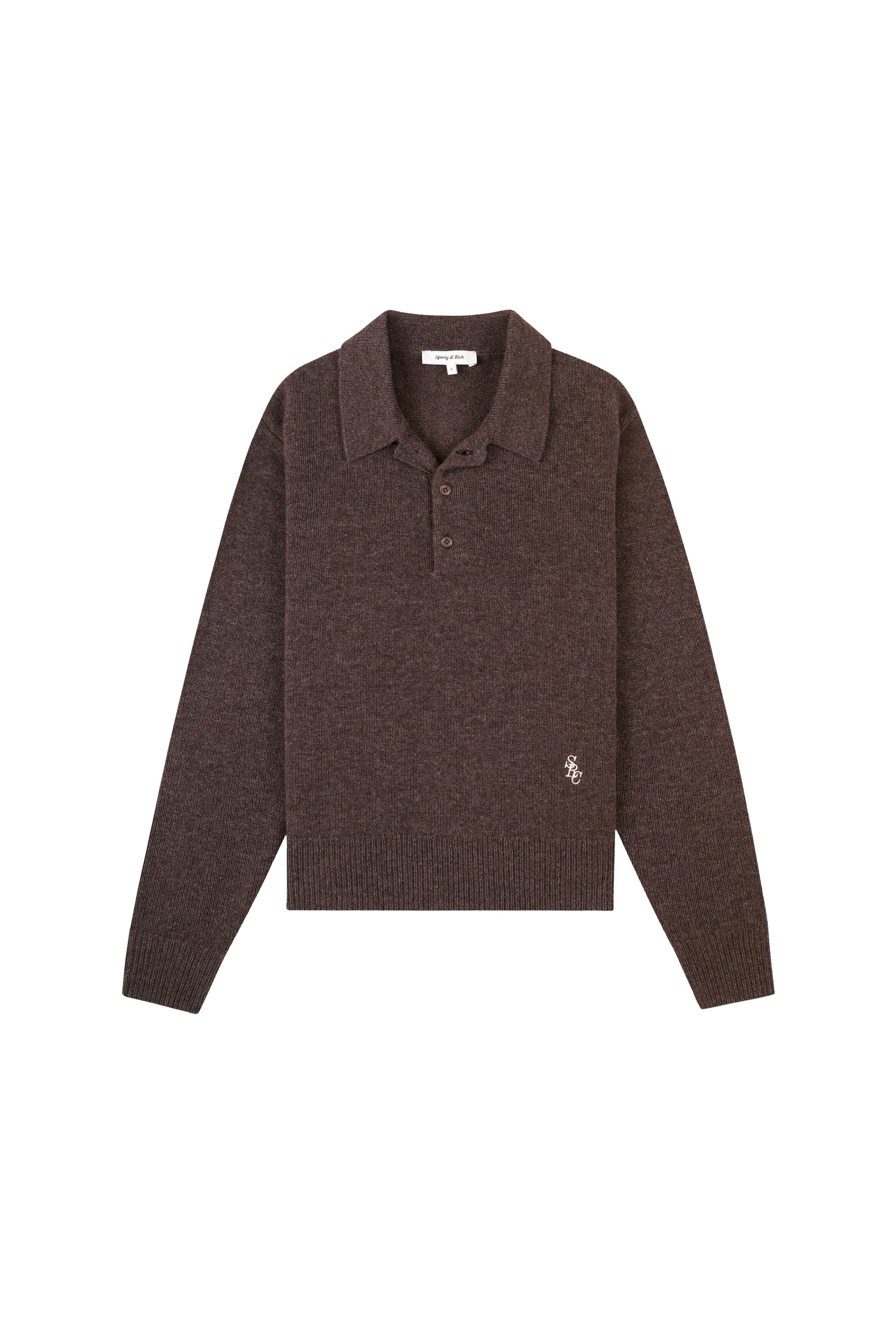 Polo SRC en cachemire - Caramel