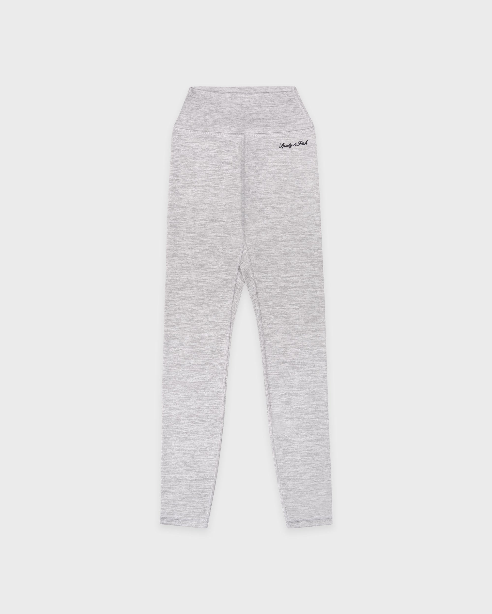 Legging Signature Logo - Gris chiné/Bleu marine