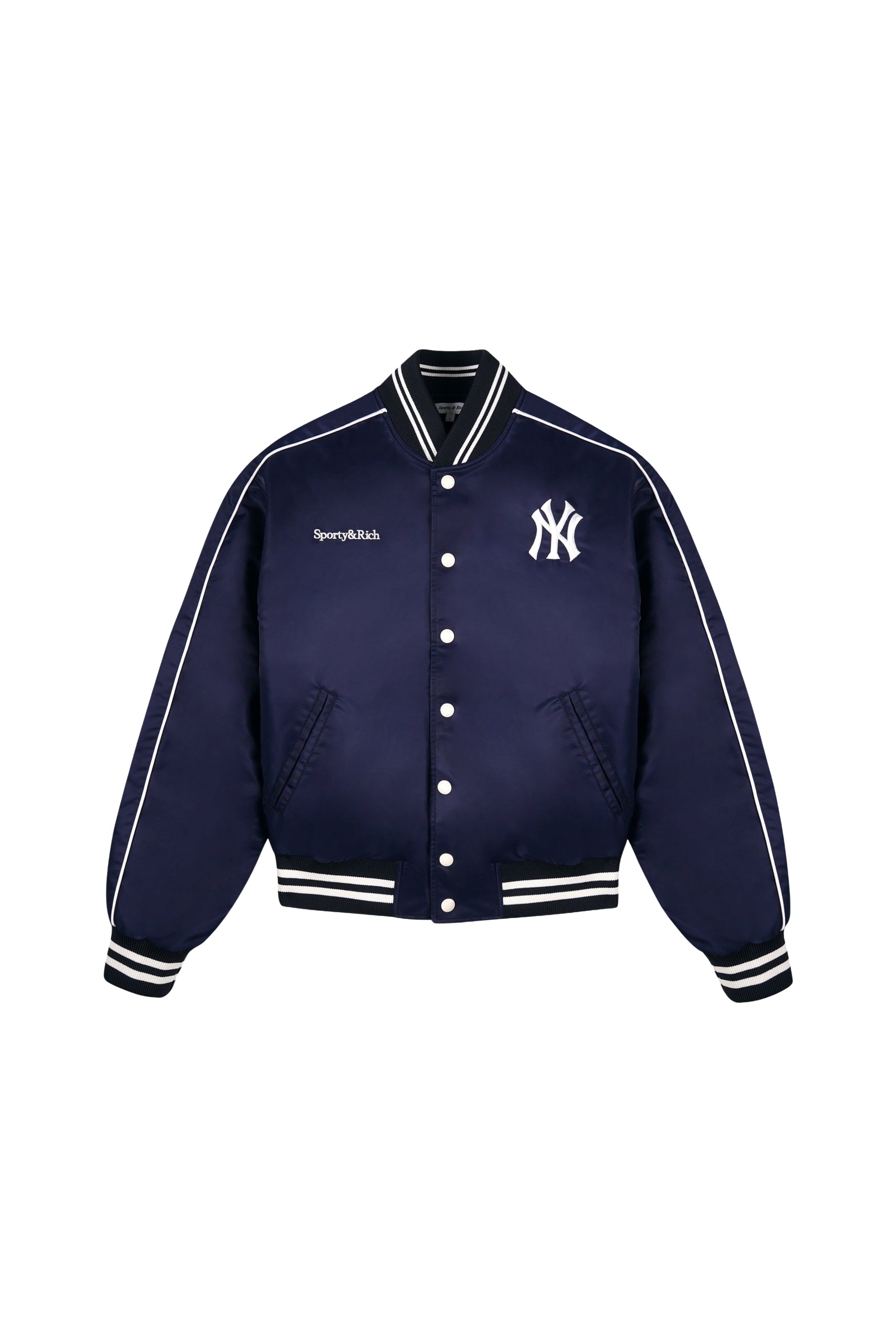 Veste universitaire Yankees Curve - Bleu Marine & Blanc