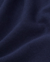 Pull à fermeture éclair quart de longueur avec broderie nautique - Bleu marine