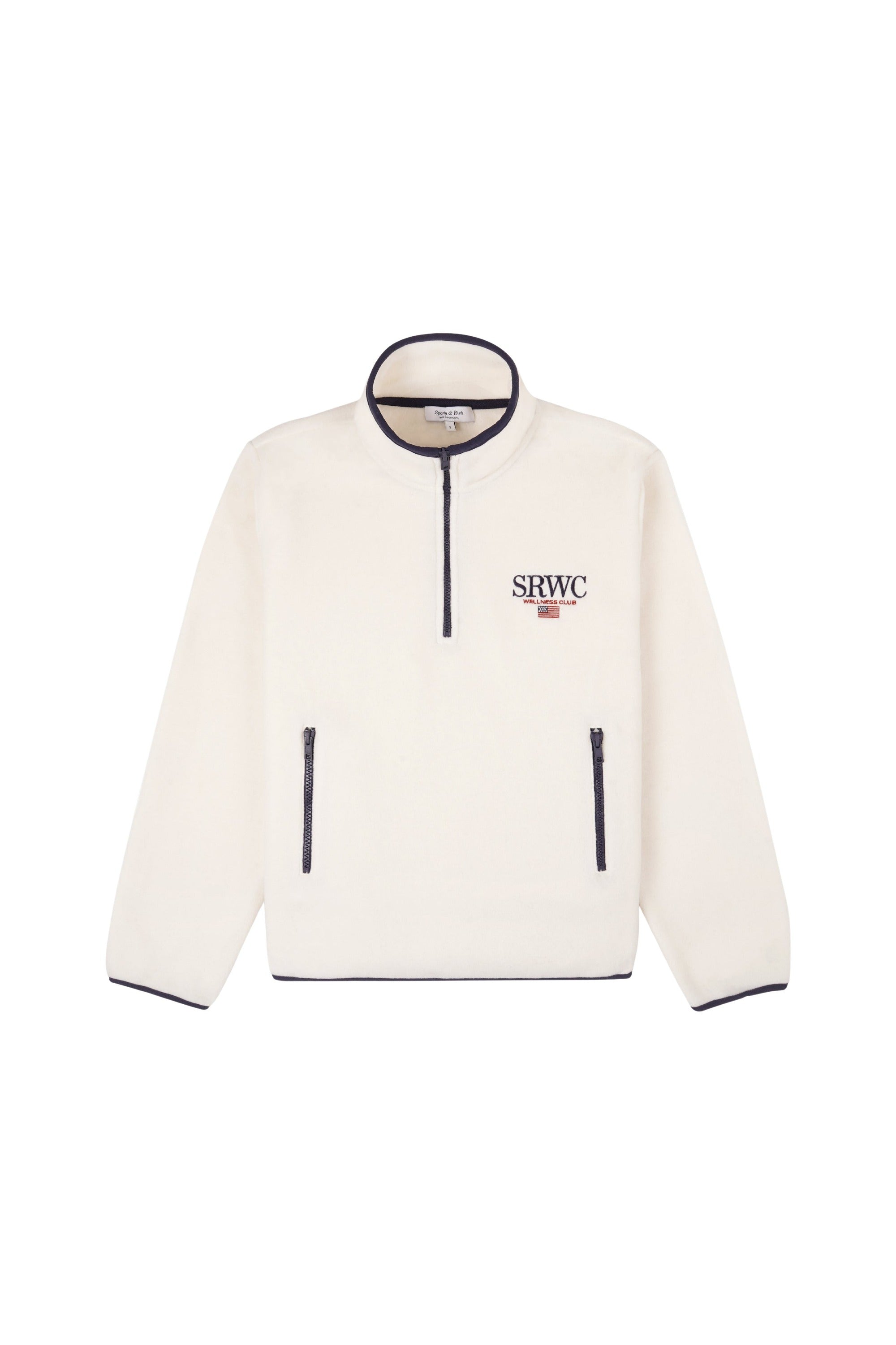Veste à demi zip Nautical - Écru