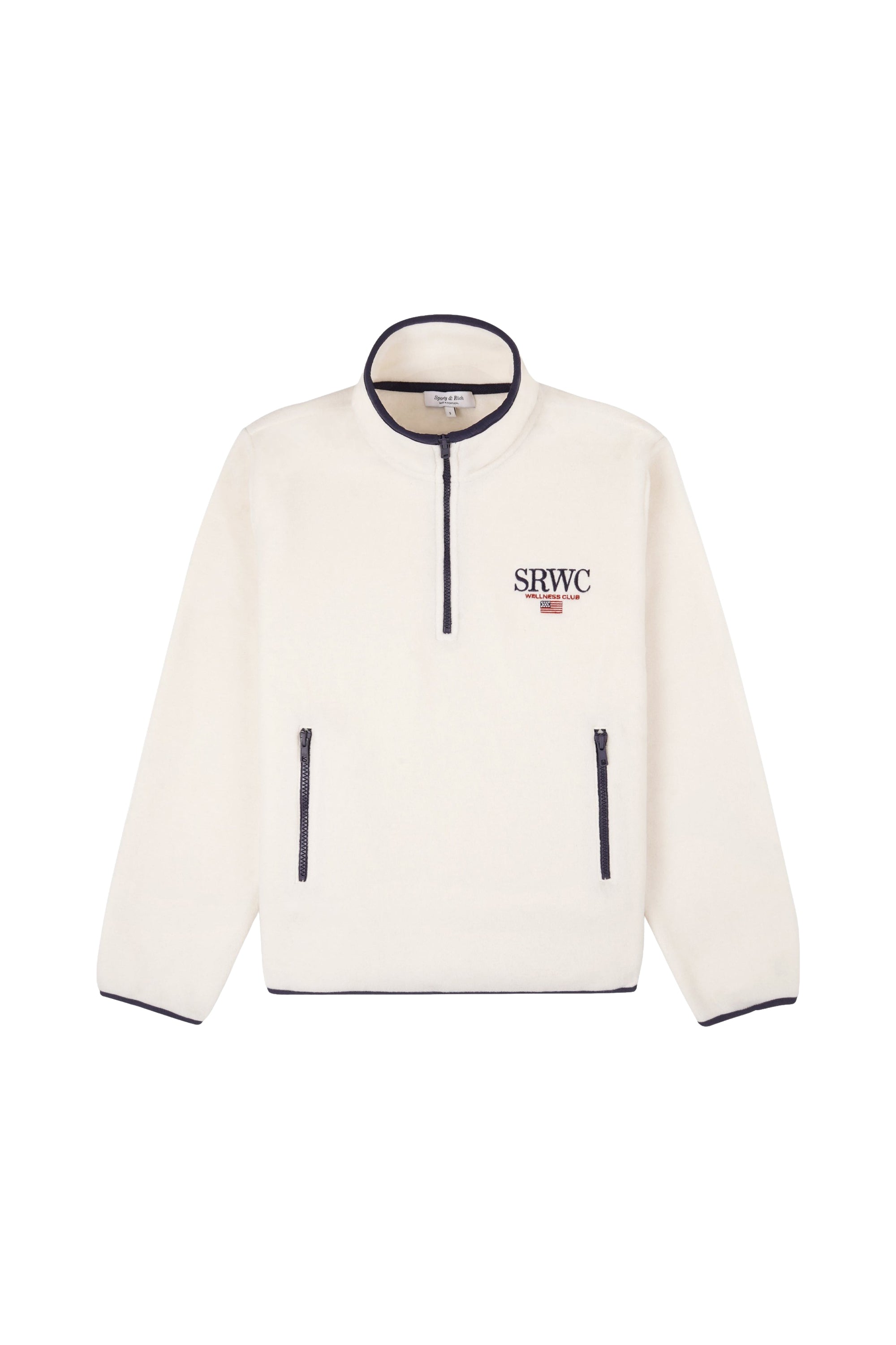 Veste à demi zip Nautical - Écru