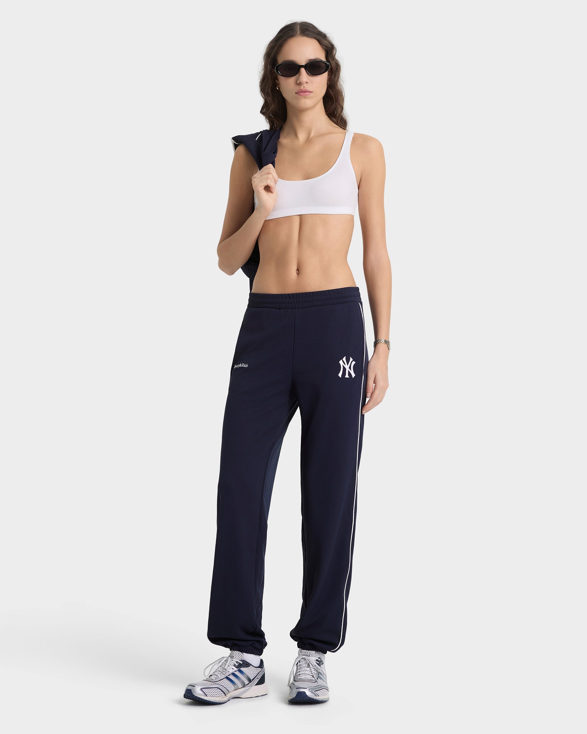 Pantalon de survêtement Heritage Yankees Serif 90S Elio - Bleu marine/Blanc