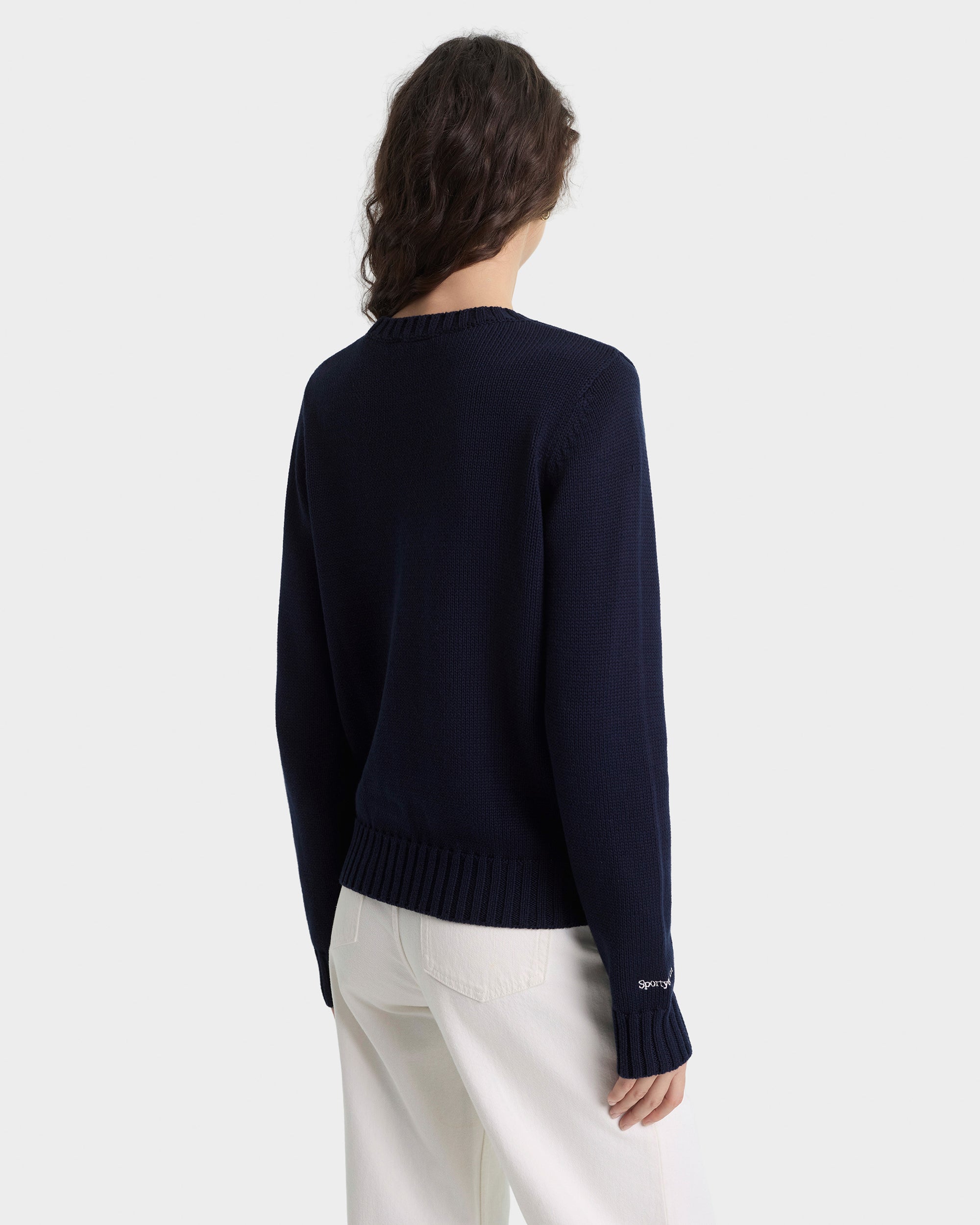 Pull en maille Heritage Yankees Serif - Bleu marine/Écru