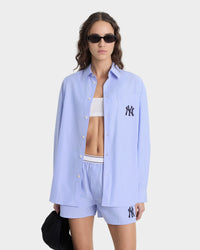 Chemise oversize Heritage Yankees Serif - Rayures bleues/Bleu marine