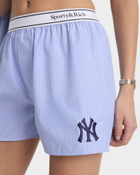Boxer Heritage Yankees Serif - Rayures bleues/bleu marine