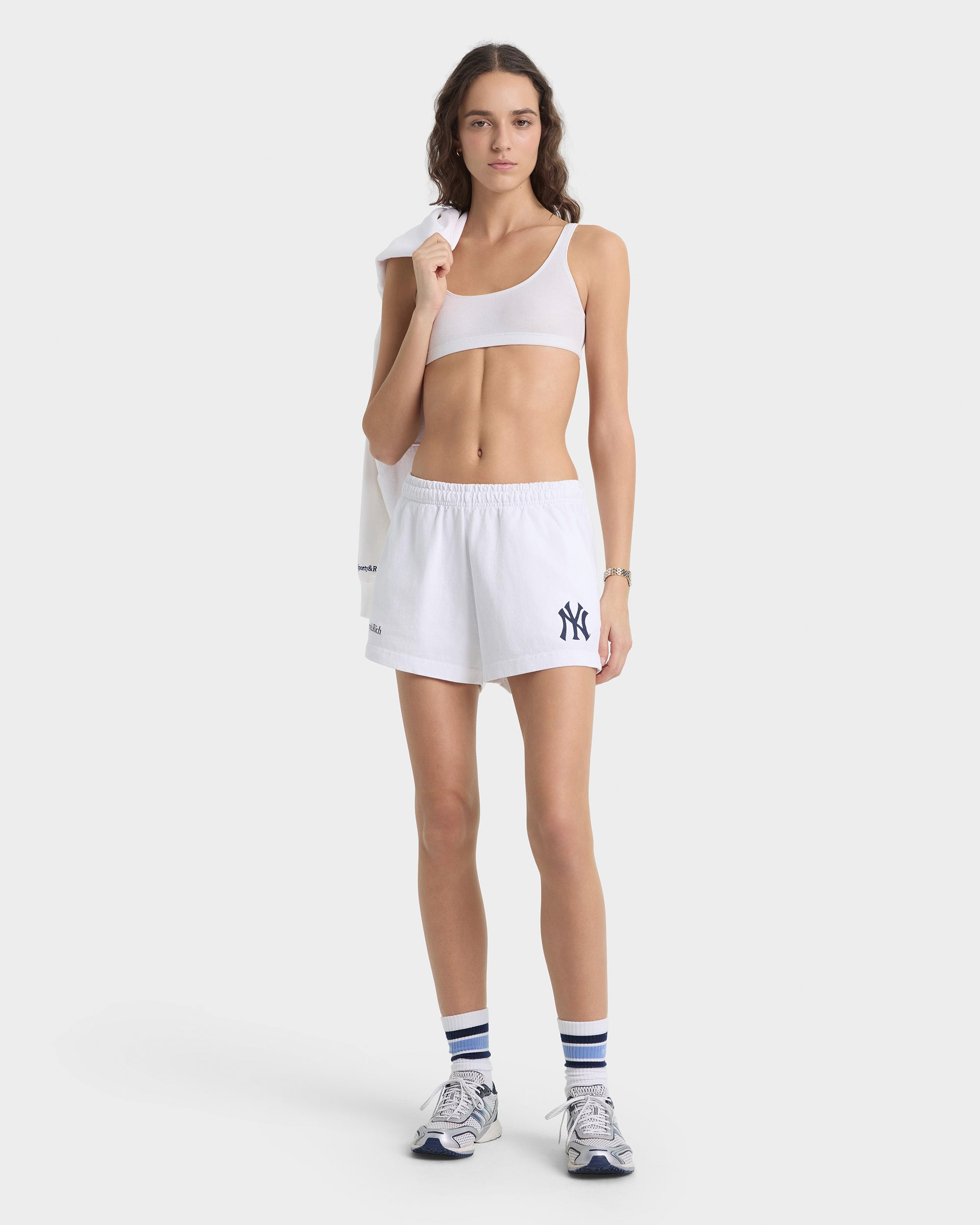 Short disco Heritage Yankees Serif - Blanc/Bleu marine