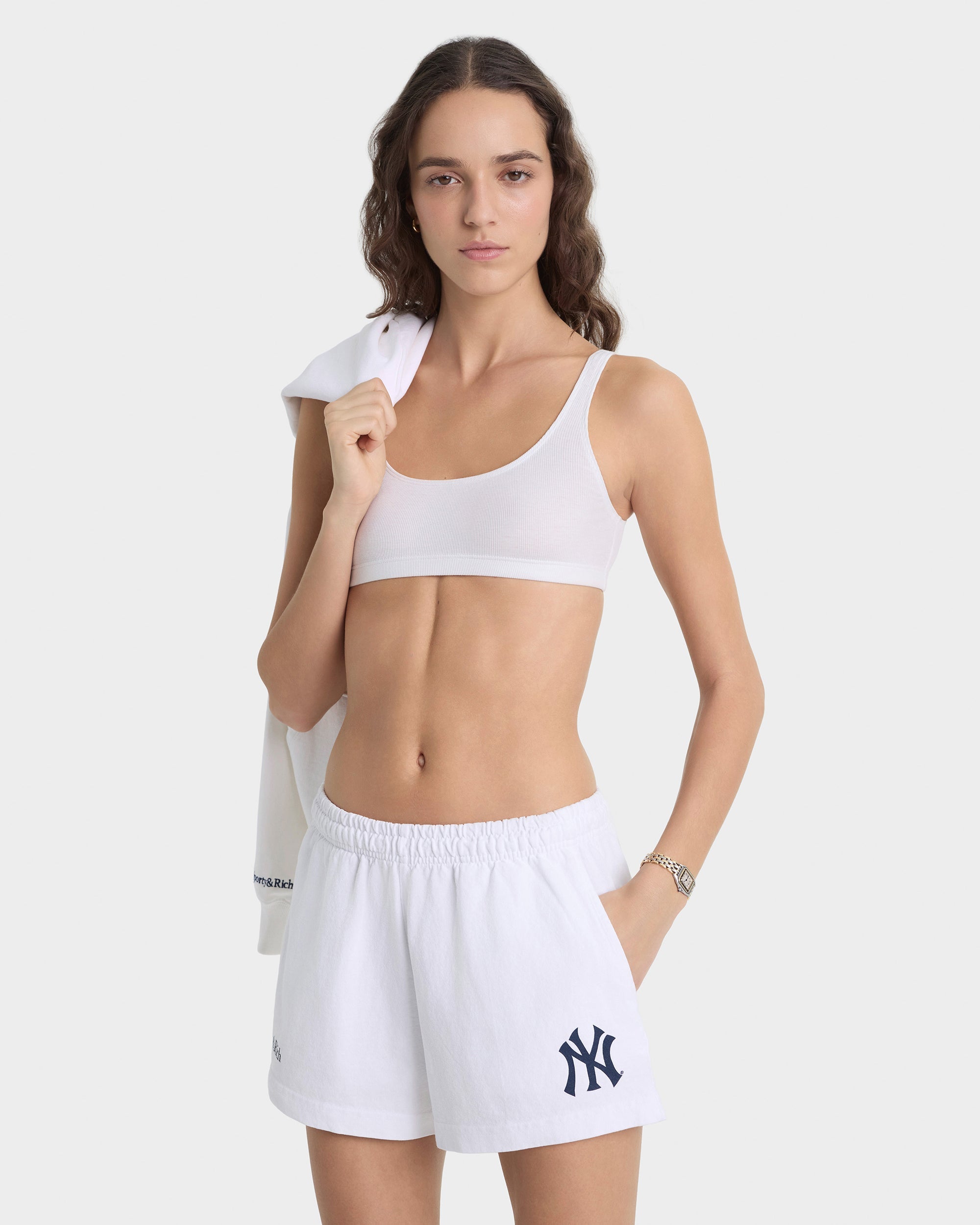 Short disco Heritage Yankees Serif - Blanc/Bleu marine
