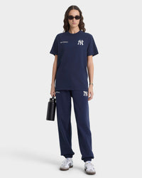 T-shirt Yankees Curve - Bleu marine/Blanc
