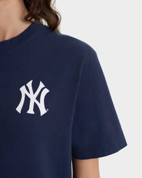 T-shirt Yankees Curve - Bleu marine/Blanc