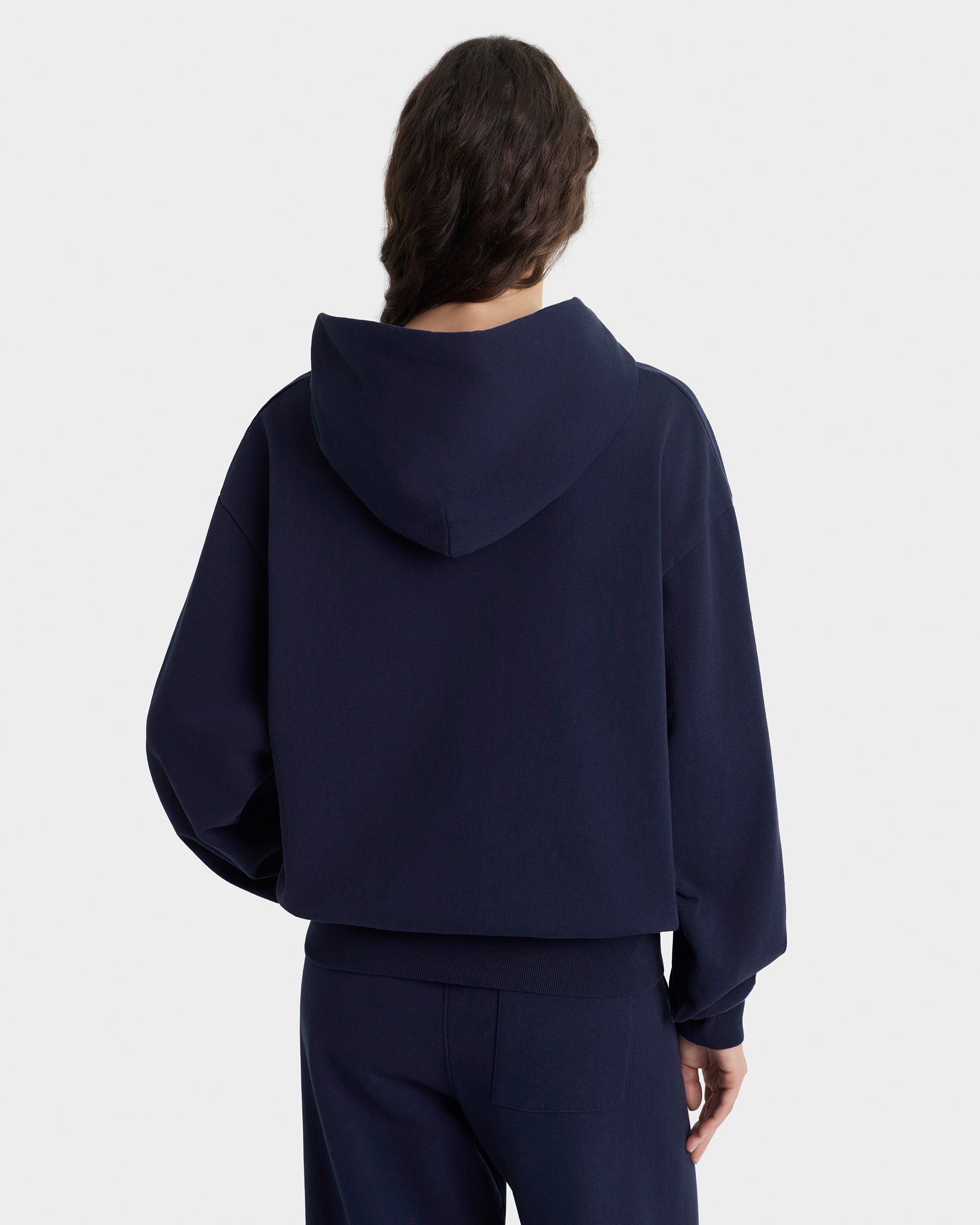 Sweat à capuche zippé Heritage Yankees Serif - Bleu marine/Blanc