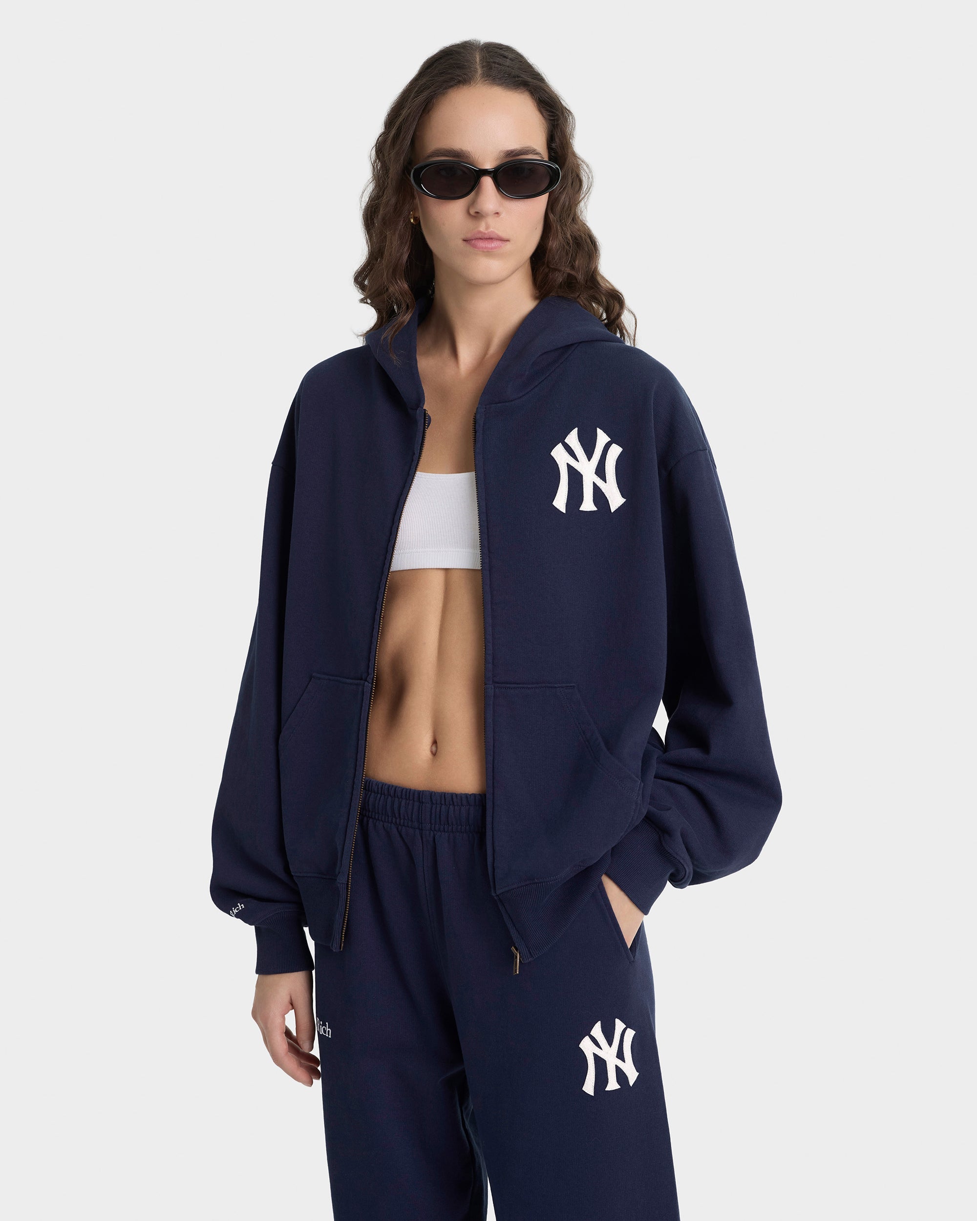Pantalon de survêtement Heritage Yankees Serif - Bleu marine/Blanc