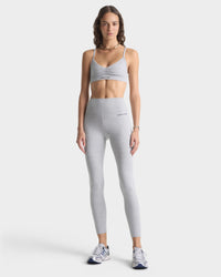 Legging Signature Logo - Gris chiné/Bleu marine