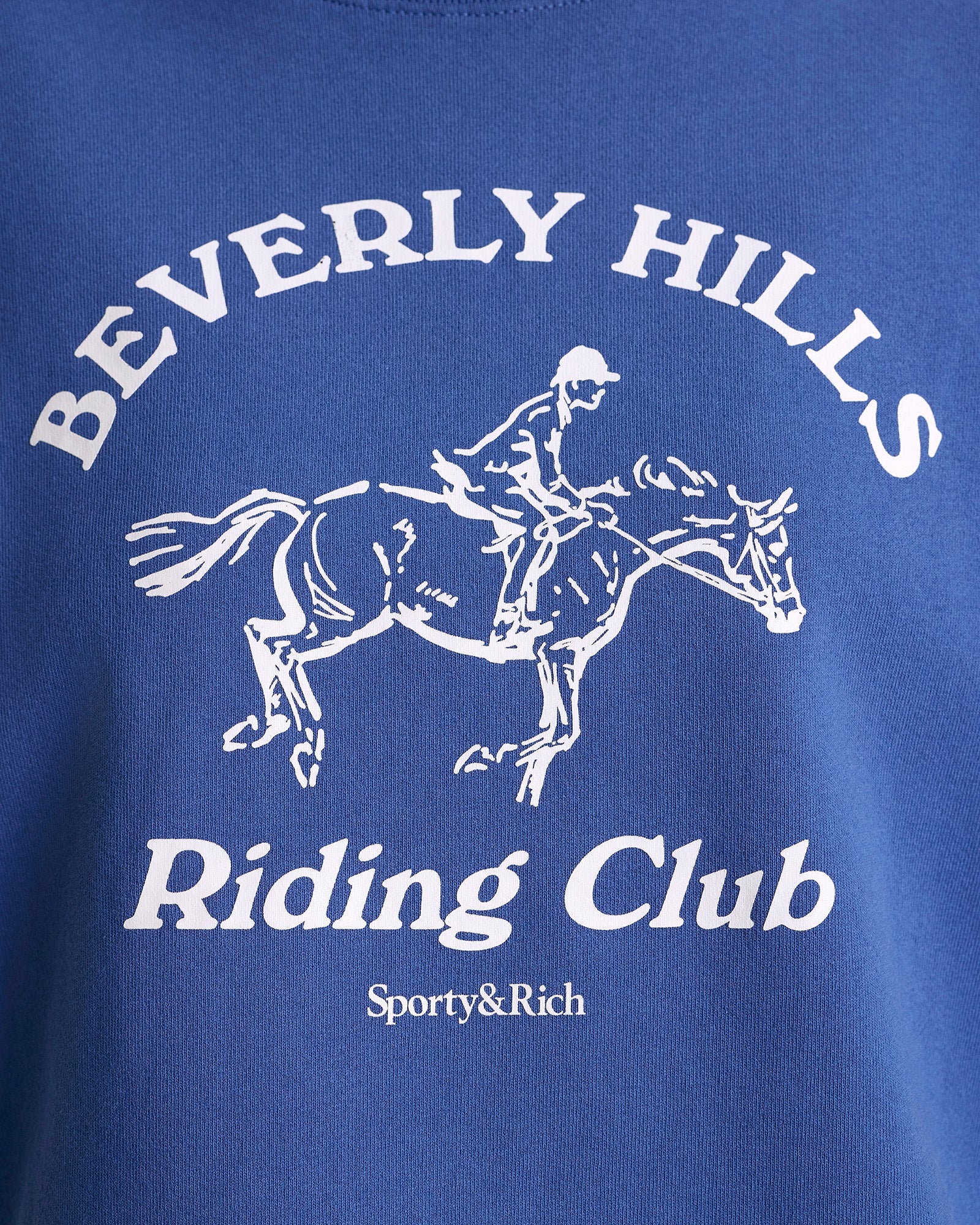 BH Riding Club Crewneck - Pier Blue & Ecru