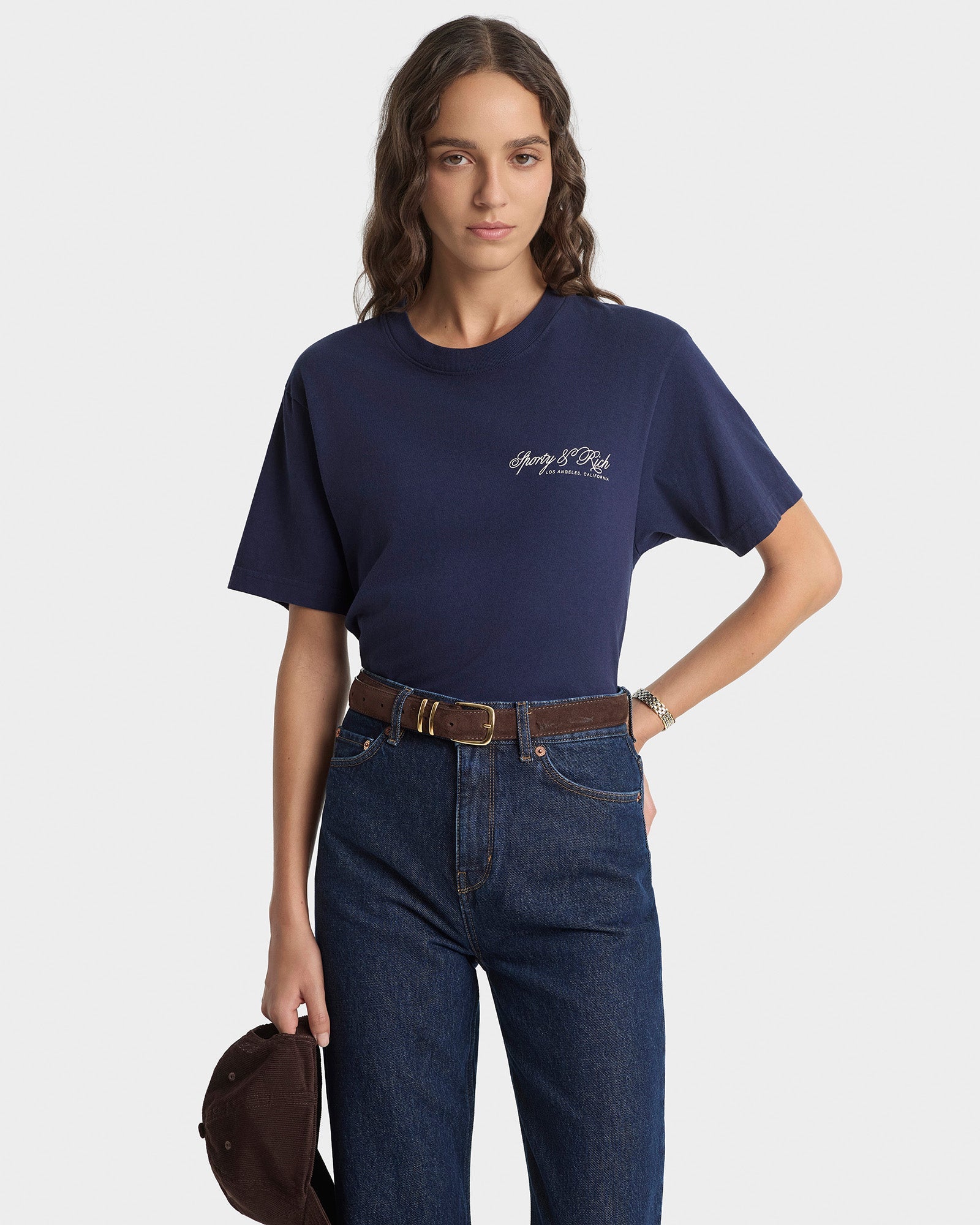 T-shirt « International » - Bleu marine/Écru