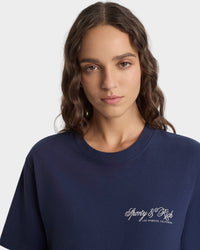 T-shirt « International » - Bleu marine/Écru