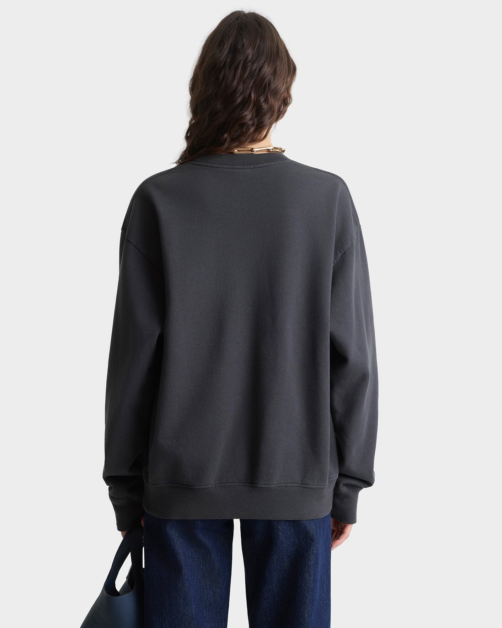 BH Riding Club Crewneck - Faded Black & White