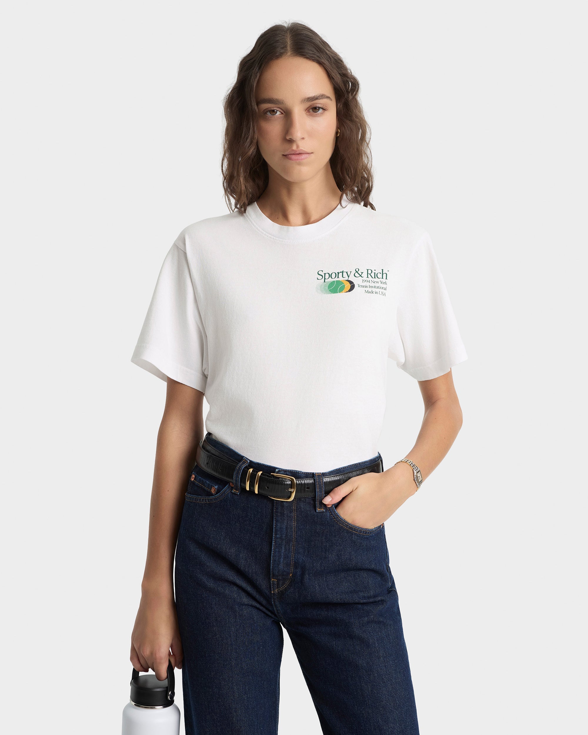 T-shirt Invitational - Blanc/Vert forêt