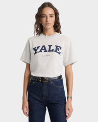 T-shirt Yale Classic - Gris chiné/Bleu marine