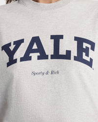 T-shirt Yale Classic - Gris chiné/Bleu marine