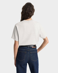 T-shirt oversize Yale Classic - Bleu Marine & Blanc