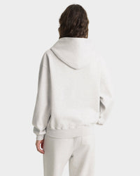 Sweat à capuche zippé Yale Classic - Gris chiné/Bleu marine