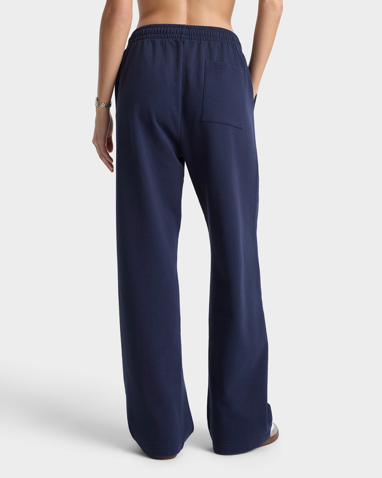 Pantalon de survêtement large Yale Classic - Bleu marine/Blanc