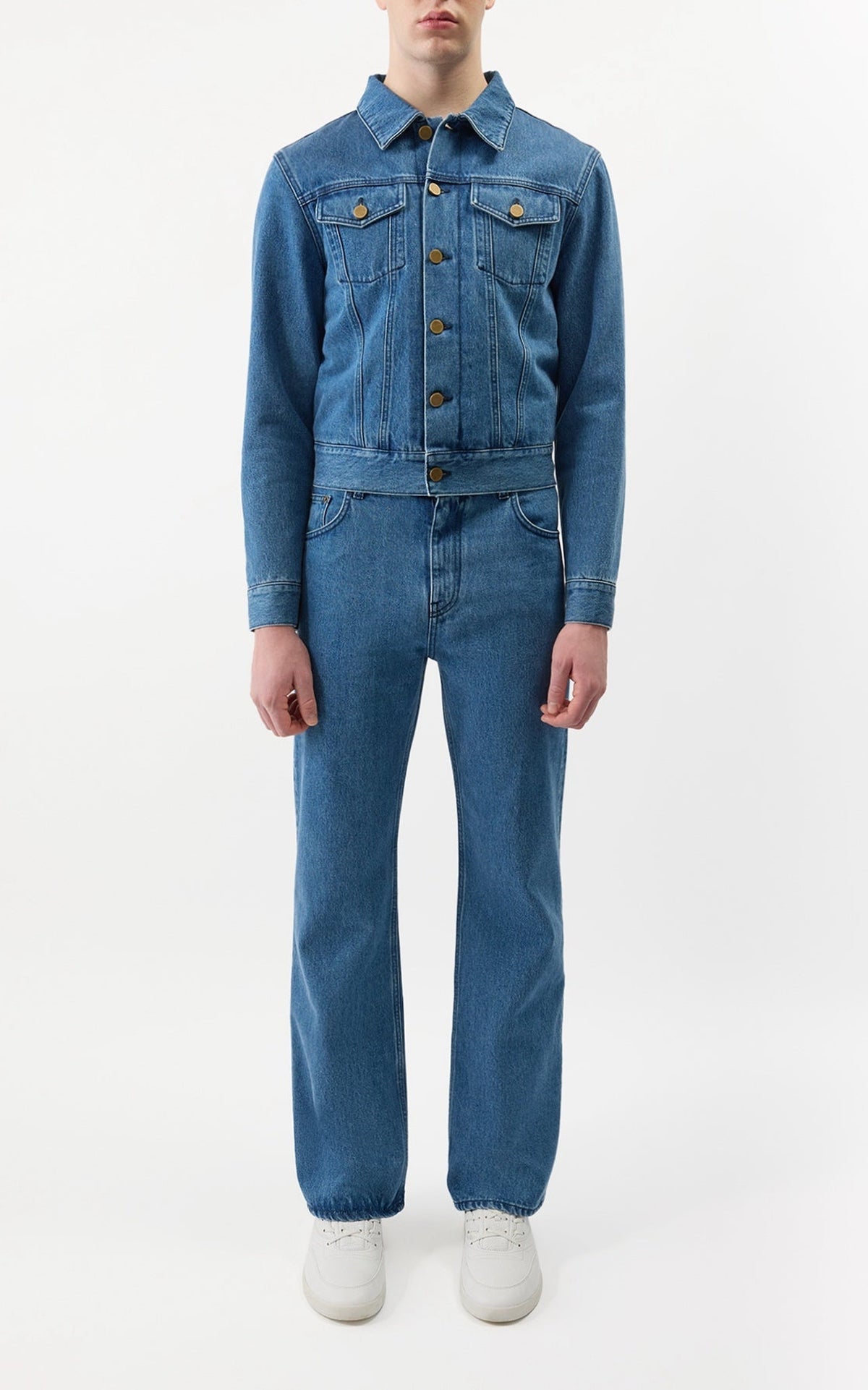 Uruguayan Blue / Veste Barry en coton - Uruguayan Blue
