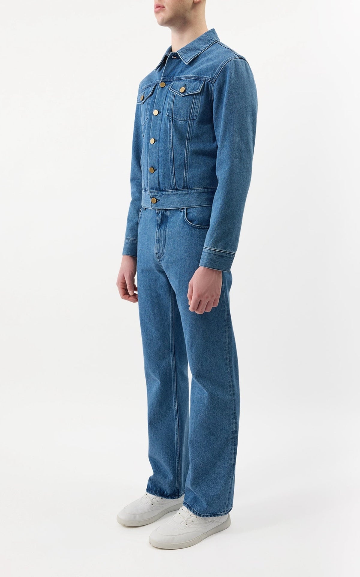 Uruguayan Blue / Veste Barry en coton - Uruguayan Blue