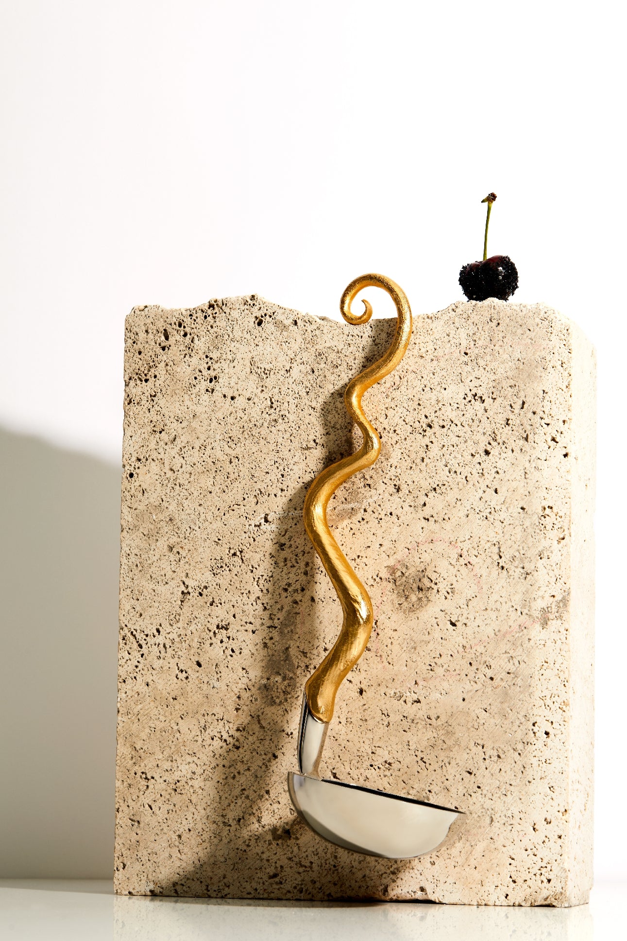 Louche en corne torsadée Haas - Platinum & Gold