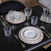 Set of 4 Filet soup plates - Coral