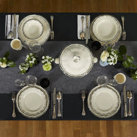 Oval platter n°6 Filet - Manganese