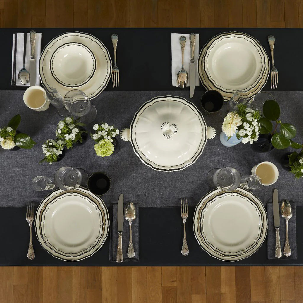 Oval platter n°6 Filet - Manganese
