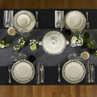Set de 4 Assiettes creuses Filet - Manganese