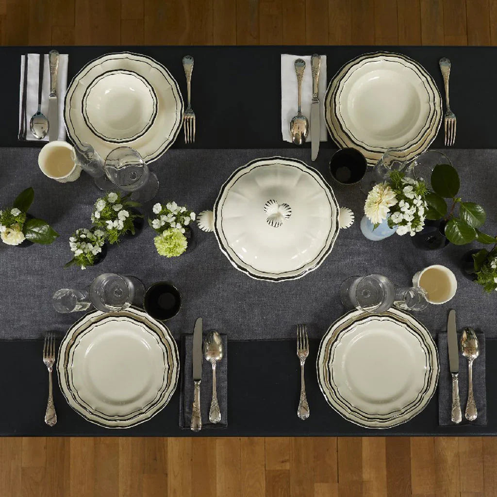 Set de 4 Assiettes creuses Filet - Manganese