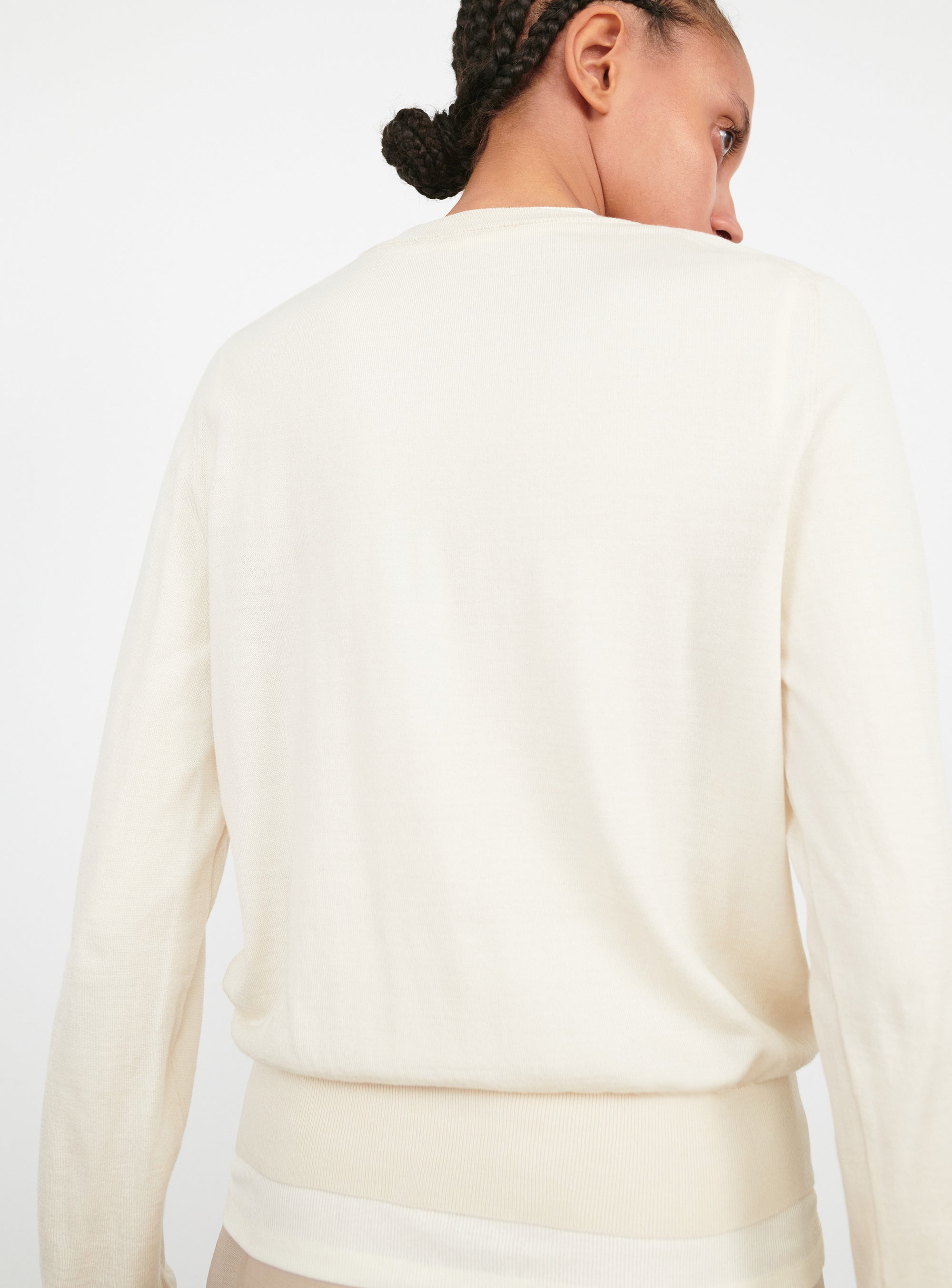 Fine Knit Sweater - Bone