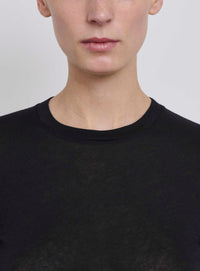 Fitted Long Sleeve Tee - Black
