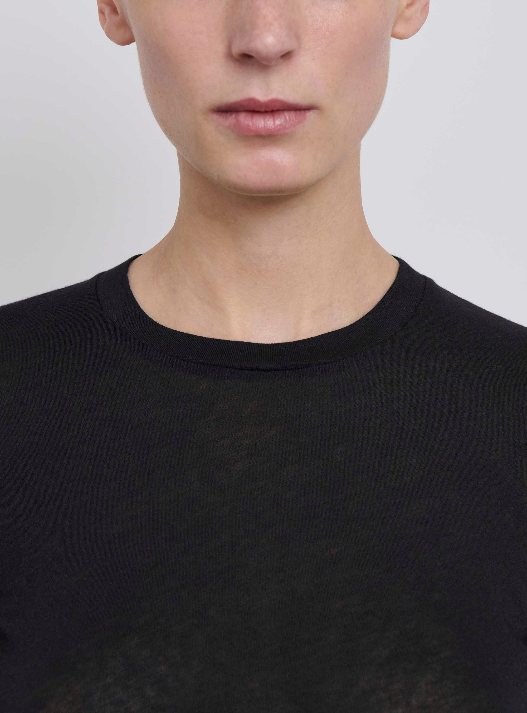 Fitted Long Sleeve Tee - Black