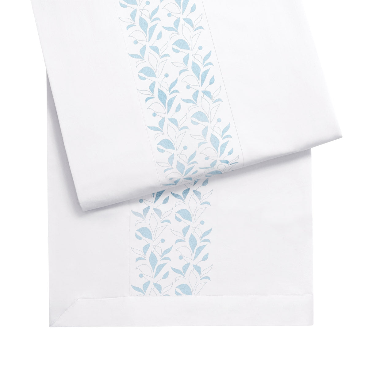 Housse de couette Olivier - Ciel & Blanc